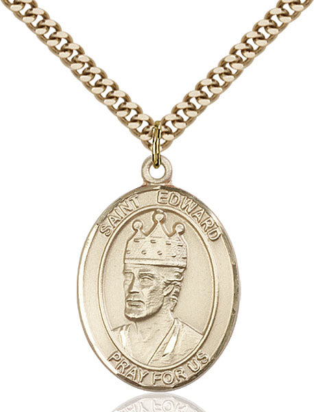 Gold-Filled Saint Edward the Confessor Necklace Set
