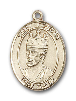 14K Gold Saint Edward the Confessor Pendant