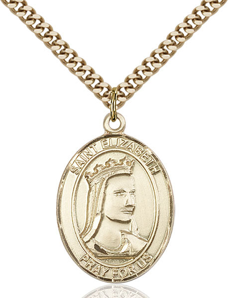 Gold-Filled Saint Elizabeth of Hungary Necklace Set