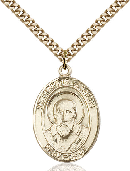Gold-Filled Saint Francis de Sales Necklace Set