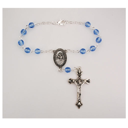 Zircon/Dec Auto Rosary/Carded