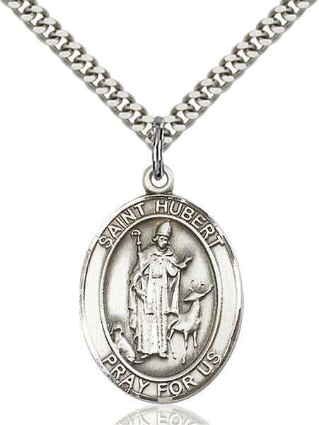 Sterling Silver Saint Hubert of Liege Necklace Set