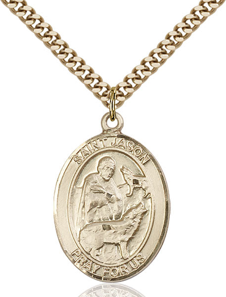 Gold-Filled Saint Jason Necklace Set