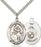 Sterling Silver Saint Joan of Arc Marines Necklace Set