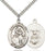 Sterling Silver Saint Joan of Arc Navy Necklace Set