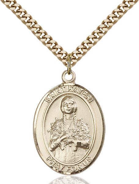 Gold-Filled Saint Kateri Necklace Set