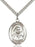 Sterling Silver Saint Louise de Marillac Necklace Set