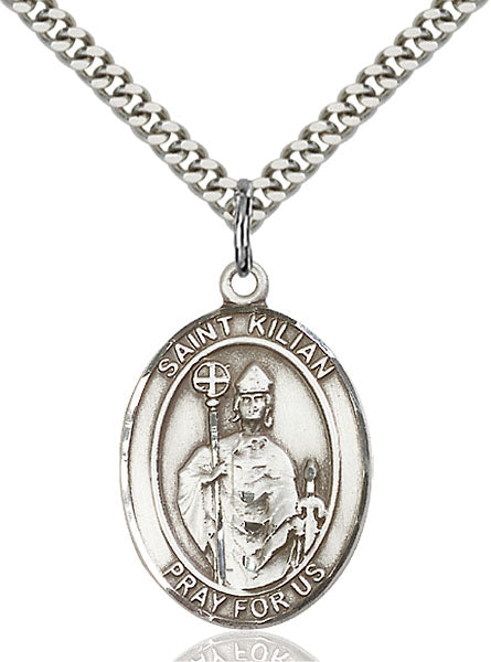 Sterling Silver Saint Kilian Necklace Set