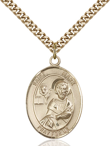 Gold-Filled Saint Mark the Evangelist Necklace Set