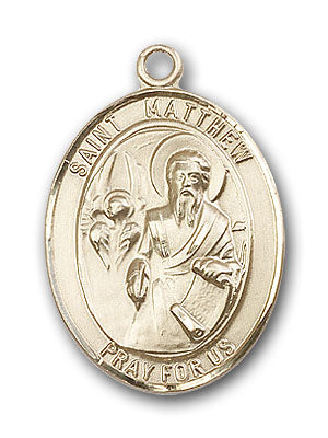14K Gold Saint Matthew the Apostle Pendant