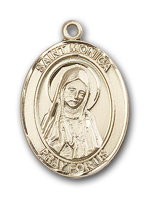 14K Gold Saint Monica Pendant