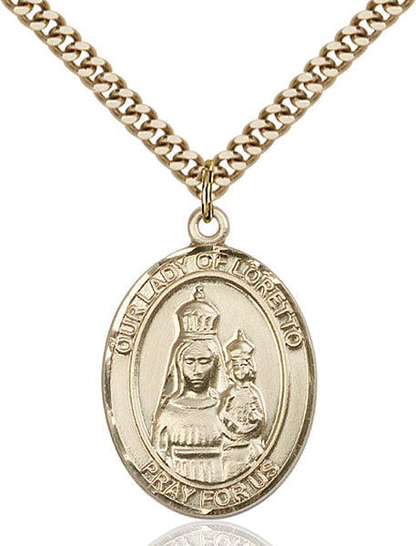 Gold-Filled Our Lady of Loretto Necklace Set
