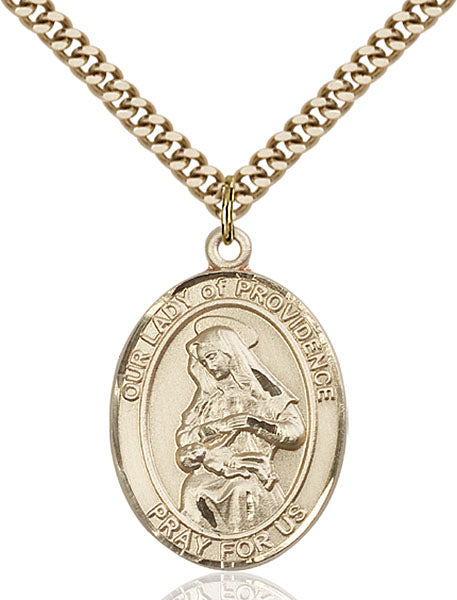 Gold-Filled Our Lady of Providence Necklace Set