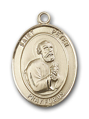 14K Gold Saint Peter the Apostle Pendant