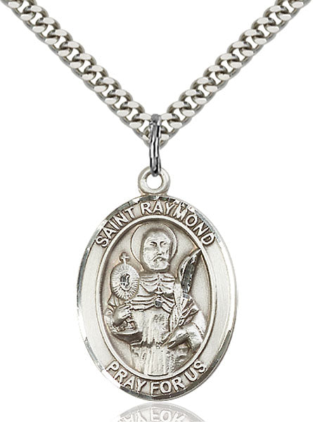 Sterling Silver Saint Raymond Nonnatus Necklace Set