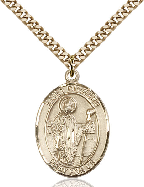 Gold-Filled Saint Richard Necklace Set