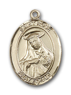 14K Gold Saint Rose of Lima Pendant