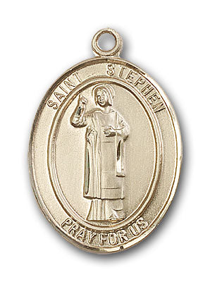 14K Gold Saint Stephen the Martyr Pendant