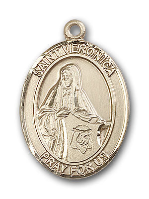 14K Gold Saint Veronica Pendant