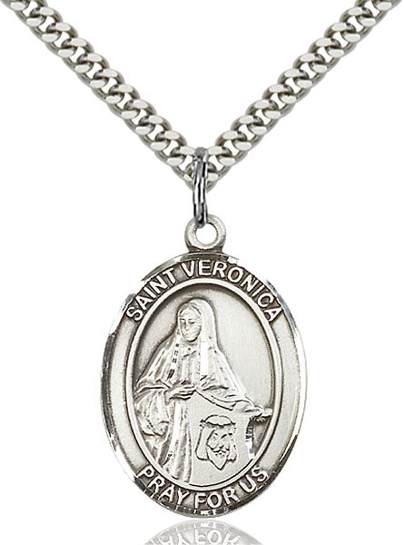 Sterling Silver Saint Veronica Necklace Set