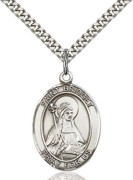 Sterling Silver Saint Bridget of Sweden Necklace Set