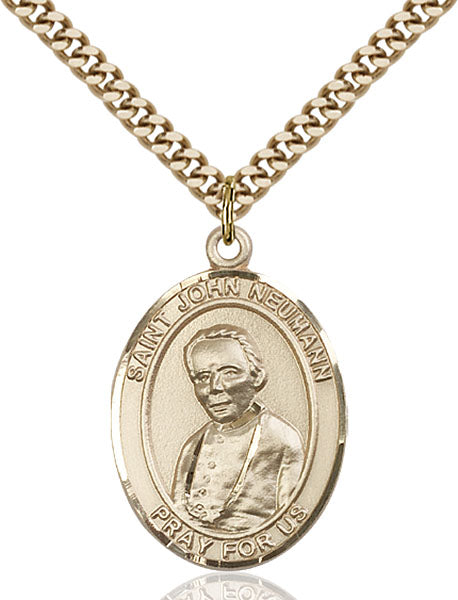 Gold-Filled Saint John Neumann Necklace Set