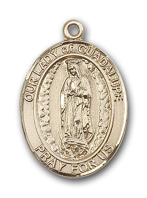 14K Gold OUR LADY of Guadalupe Pendant