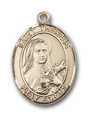 14K Gold Saint Therese of Lisieux Pendant