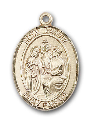 14K Gold Holy Family Pendant