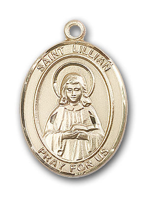 14K Gold Saint Lillian Pendant