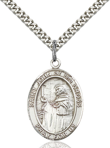Sterling Silver Saint John of the Cross Necklace Set