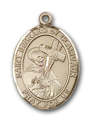 14K Gold Saint Bernard of Clairvaux Pendant