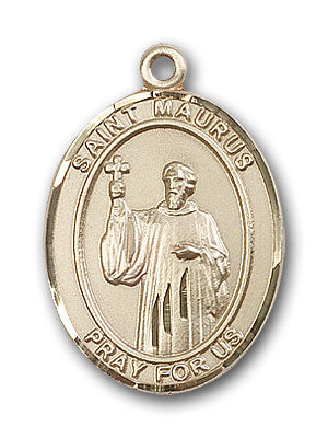 14K Gold Saint Maurus Pendant