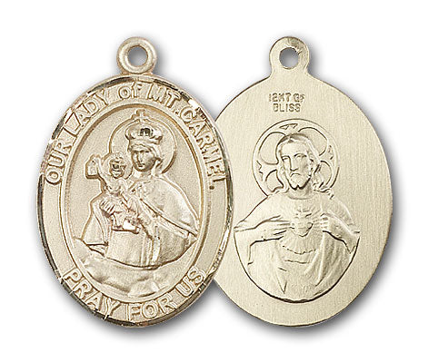 14K Gold OUR LADY of Mount Carmel Pendant — faithshop.com