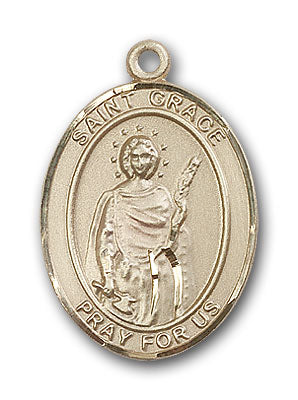 14K Gold Saint Grace Pendant