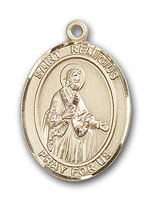 14K Gold Saint Remigius of Reims Pendant