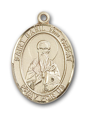 14K Gold Saint Basil the Great Pendant