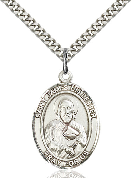 Sterling Silver Saint James the Lesser Necklace Set