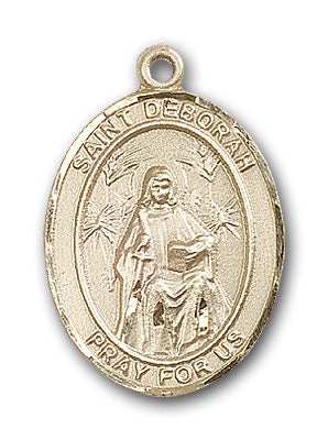 14K Gold Saint Deborah Pendant