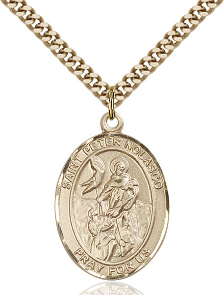Gold-Filled Saint Peter Nolasco Necklace Set