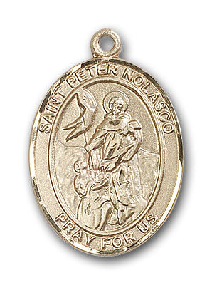 14K Gold Saint Peter Nolasco Pendant