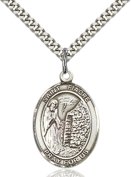 Sterling Silver Saint Fiacre Necklace Set