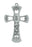 6-inch Pewter Baby Boy Cross