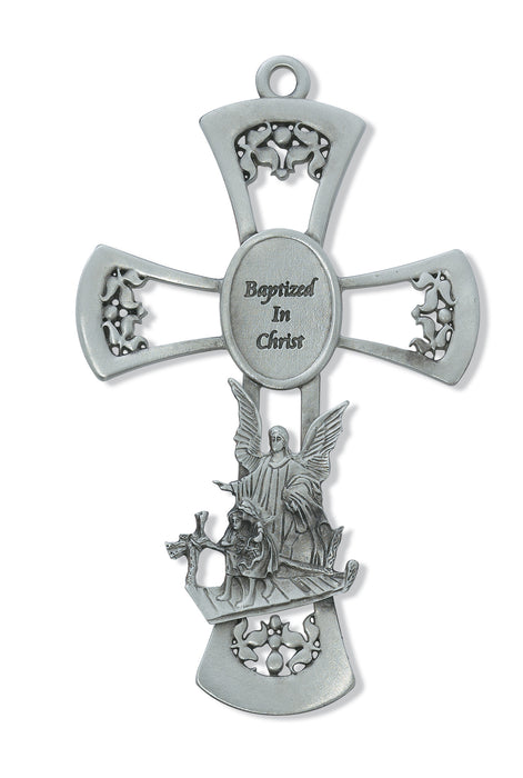 6-inch Pewter Baptism Cross