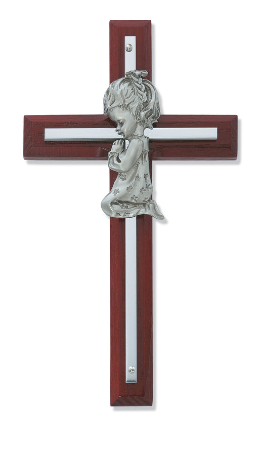 6-inch Cherry Girl Cross Silver