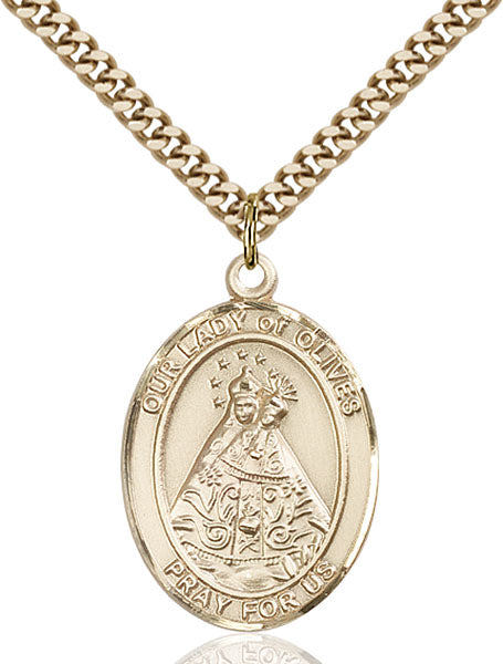 Gold-Filled Our Lady of Olives Necklace Set