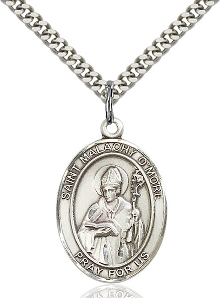 Sterling Silver Saint Malachy O'More Necklace Set