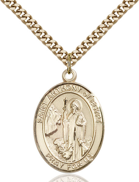 Gold-Filled Saint Anthony of Egypt Necklace Set