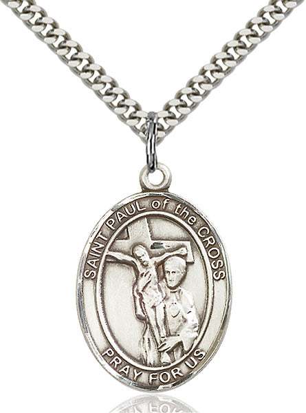 Sterling Silver Saint Paul of the Cross Necklace Set