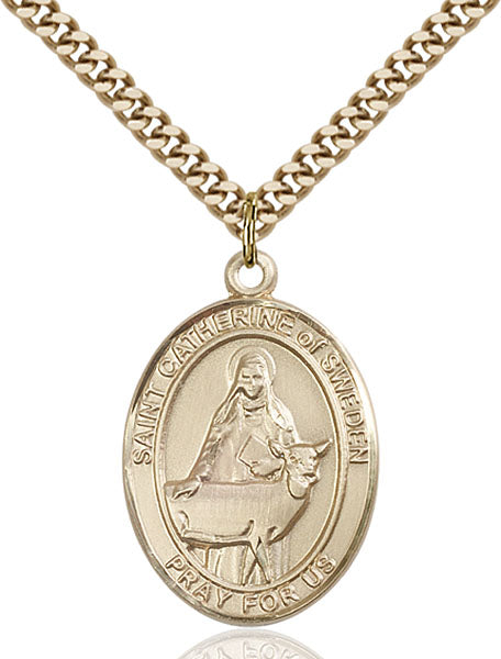 Gold-Filled Saint Catherine of Sweden Necklace Set